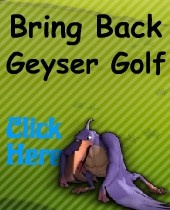 Help Webosaurs Crew get Geyser Golf back on Webosaurs